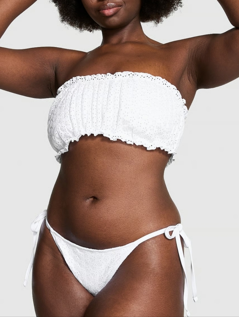 New!Frankies Bikini x Pink Bridgette‎ Eyelet Bikini Bottom